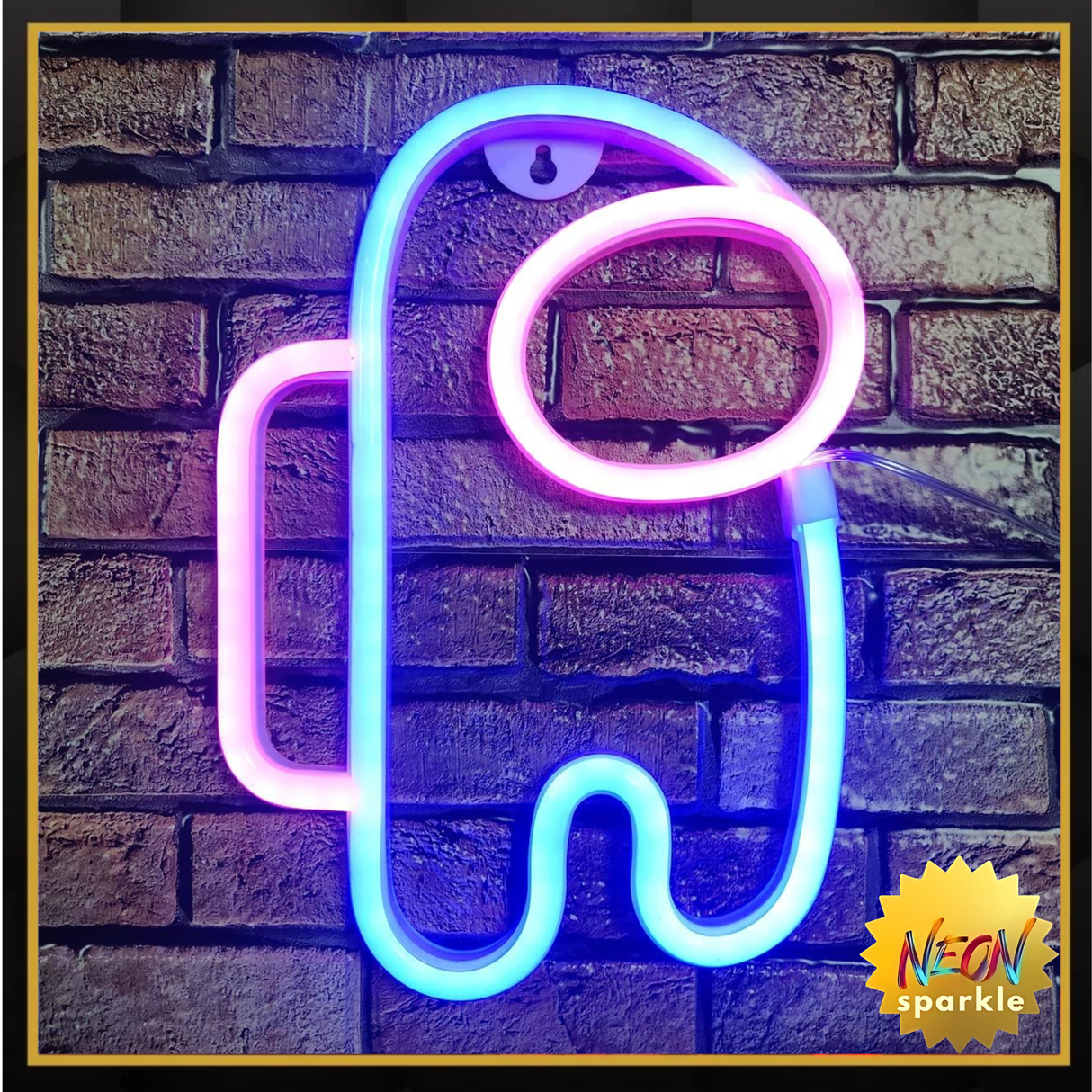 Alien Neon Sign Lights Astronaut with USB or Battery Operated for Kid's Room