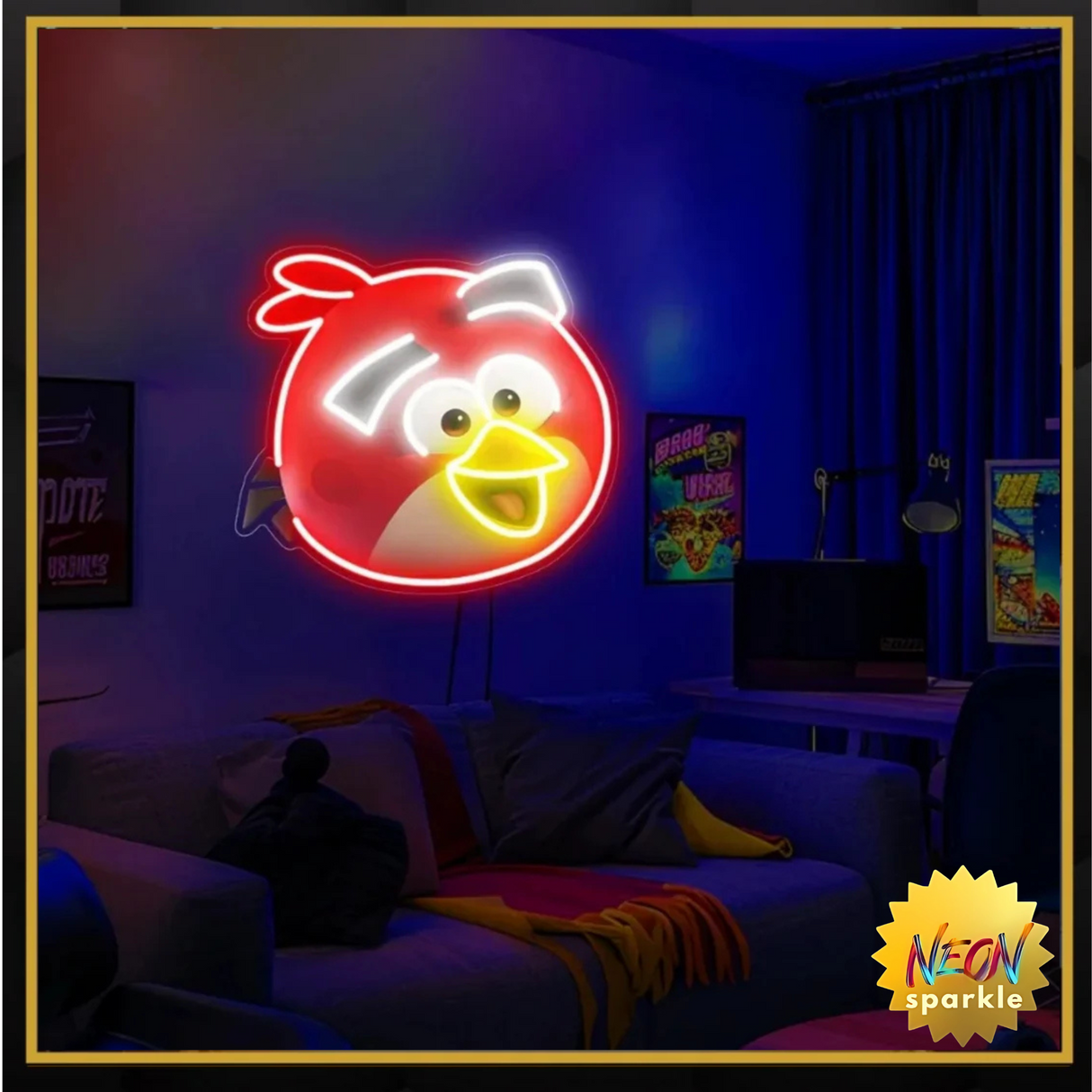 Angry Bird UV Neon Sign