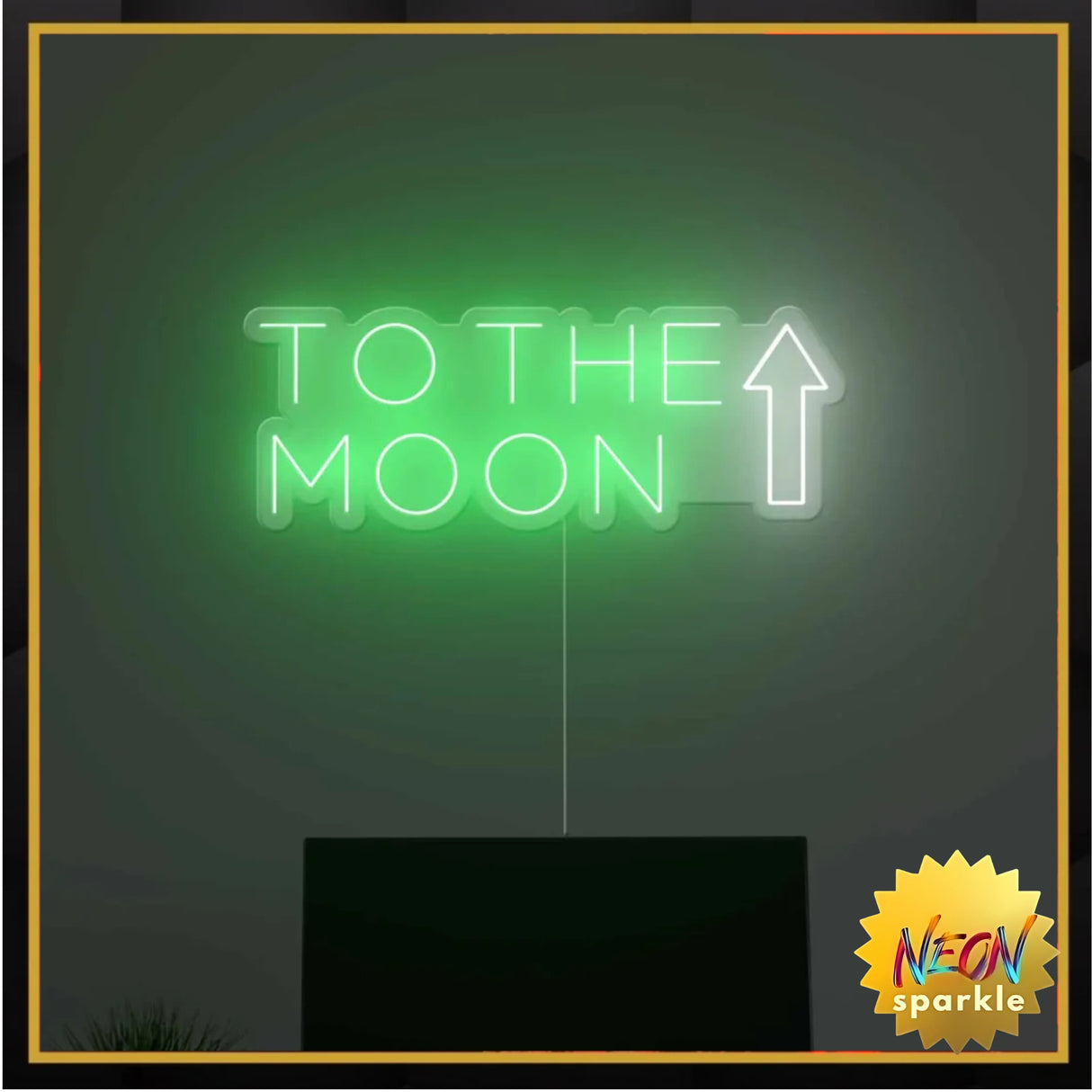 To The Moon Neon Sign