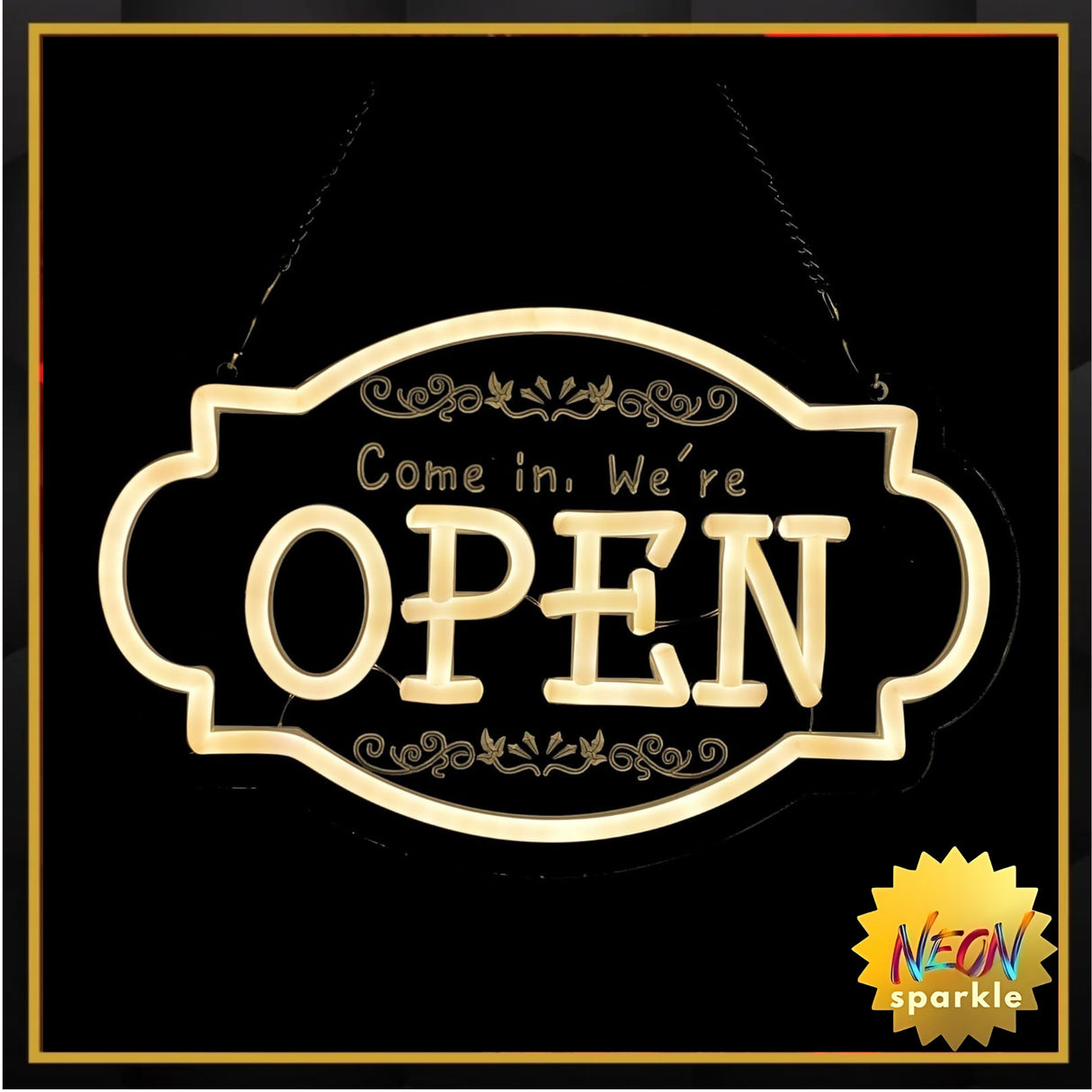 Retro Open Neon Sign,11.8 Inch Open Light up Sign - Cool Neon Light Wall Decor for Home