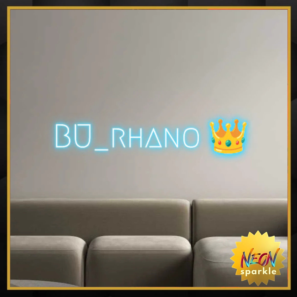 Custom Neon Sign: BU_RHANO