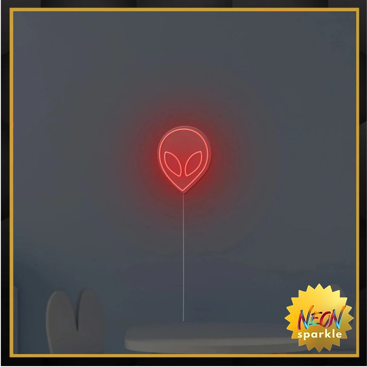 Alien Face Neon Sign