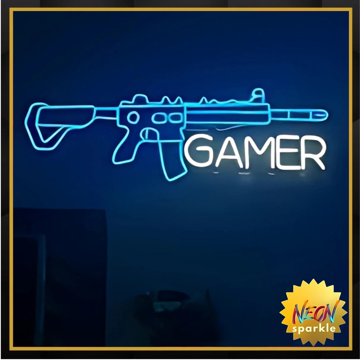 Gamer Neon Sign - LED Wall Light for Gaming Rooms by Neon Sparkle