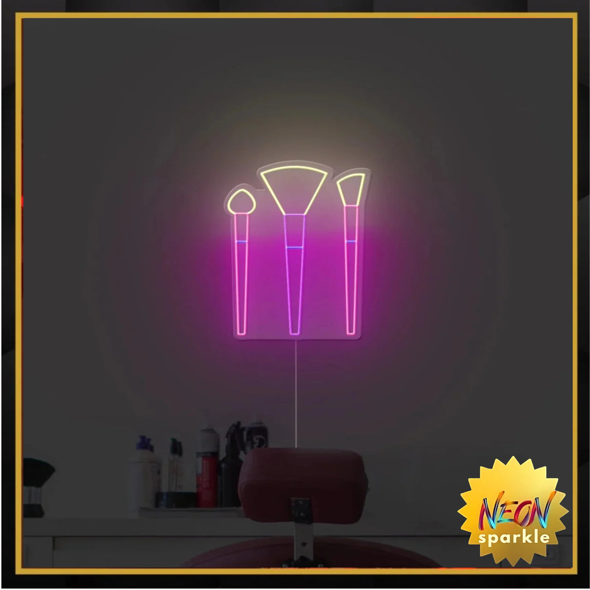 Makeup Brush Neon Sign