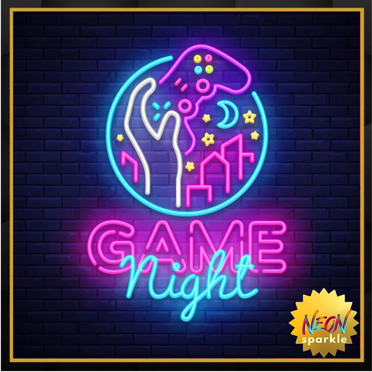 Game Night Neon Sign - Fun LED Party Decor by Neon Sparkle