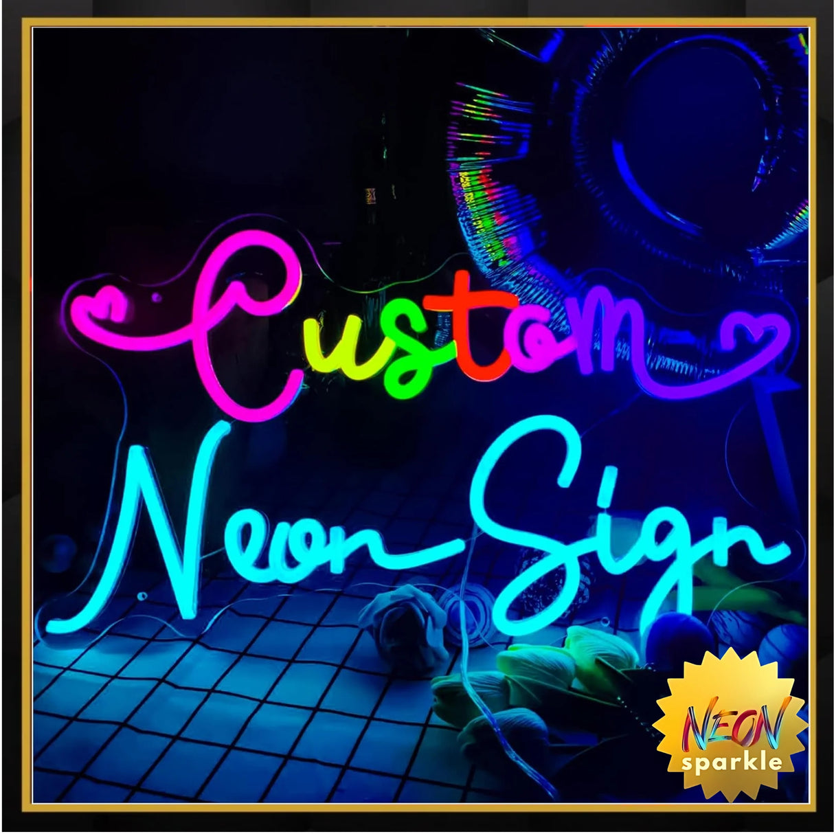 Custom Neon Signs for business logo, Handmade Personalised Neon Sign Customizable for Wall Decor/Bedroom/Birthday Gift/Weddings Events