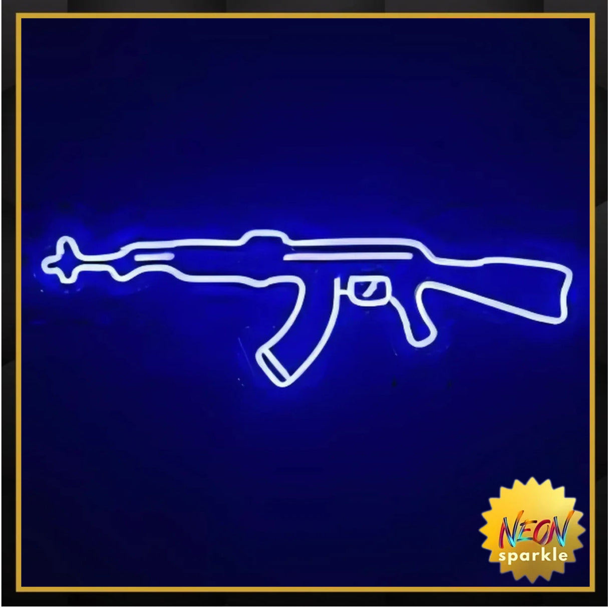 AKM Neon Sign by Neon Sparkle – LED Light for Gaming Room Decor