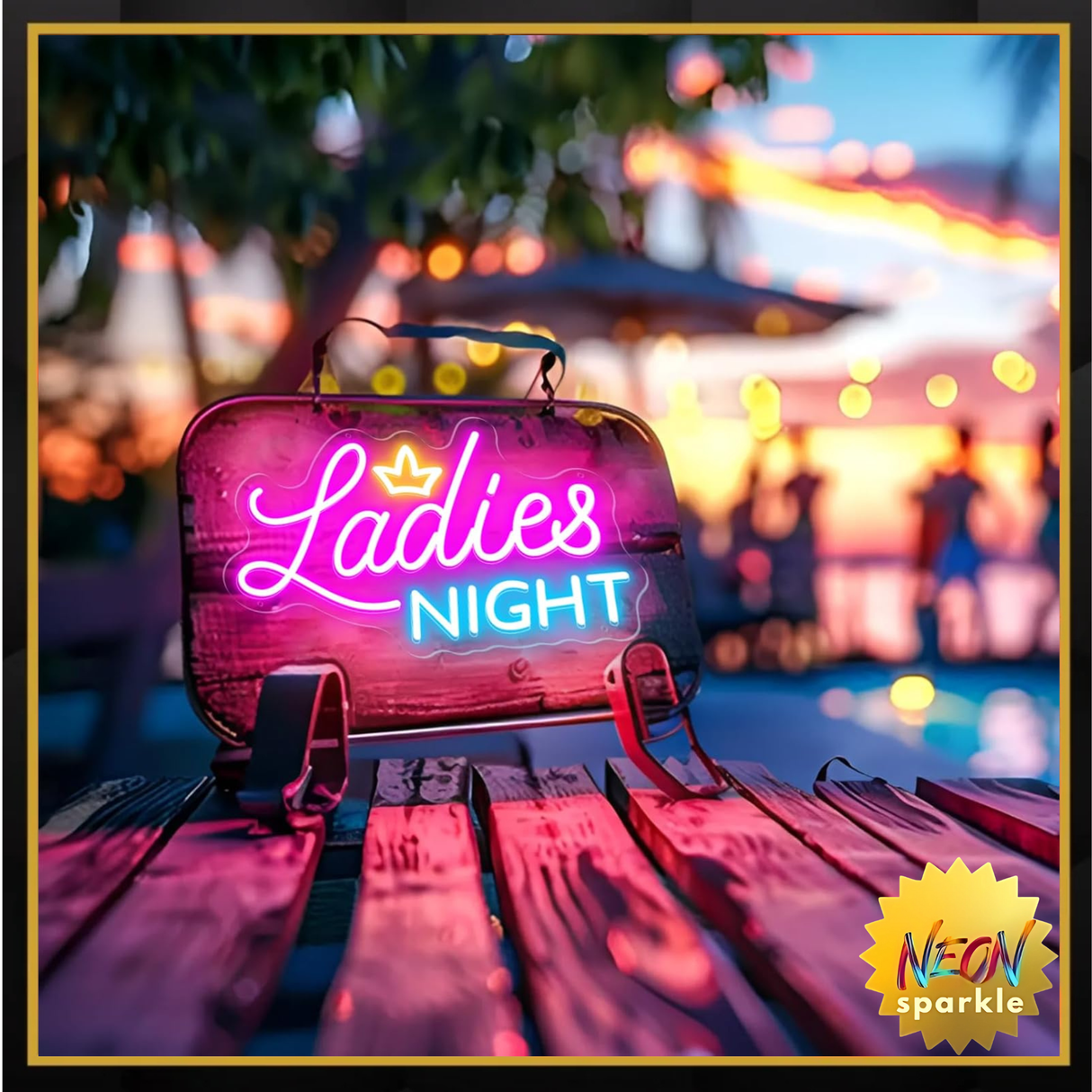 Neon Sign for Wall Decor, Girls Night Out Themed Neon Light Sign, 10Ft Girl Party Neon Light