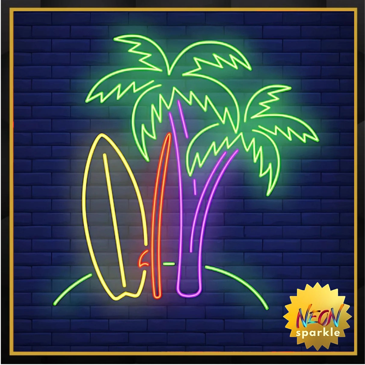 Coconut Neon Sign - Tropical LED Decor by Neon Sparkle