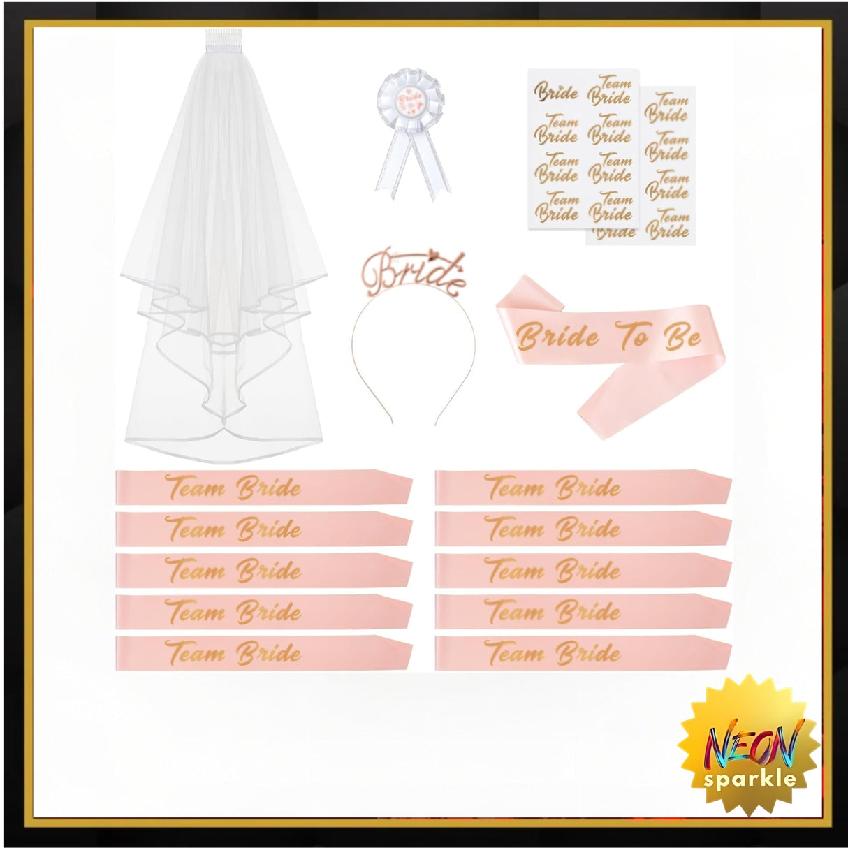 Bride to Be Bachelorette Party Supplies, 16pcs Bachelorette Party Decorations
