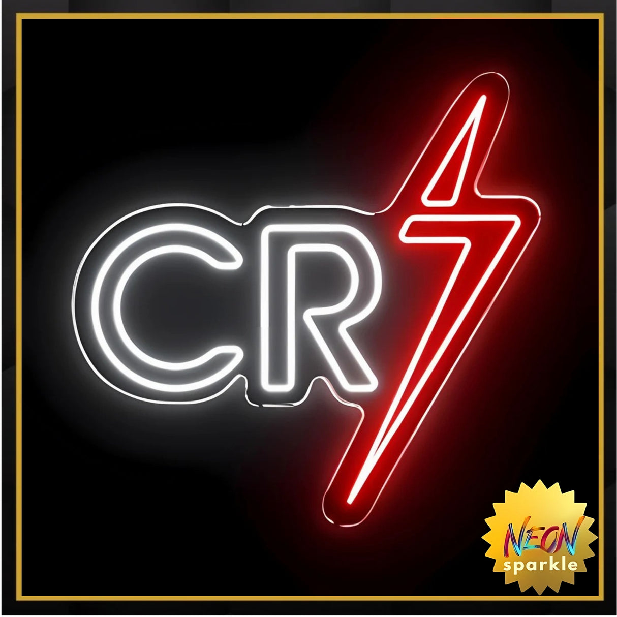 CR7 Neon Sign - LED Wall Light for Football Fans by Neon Sparkle