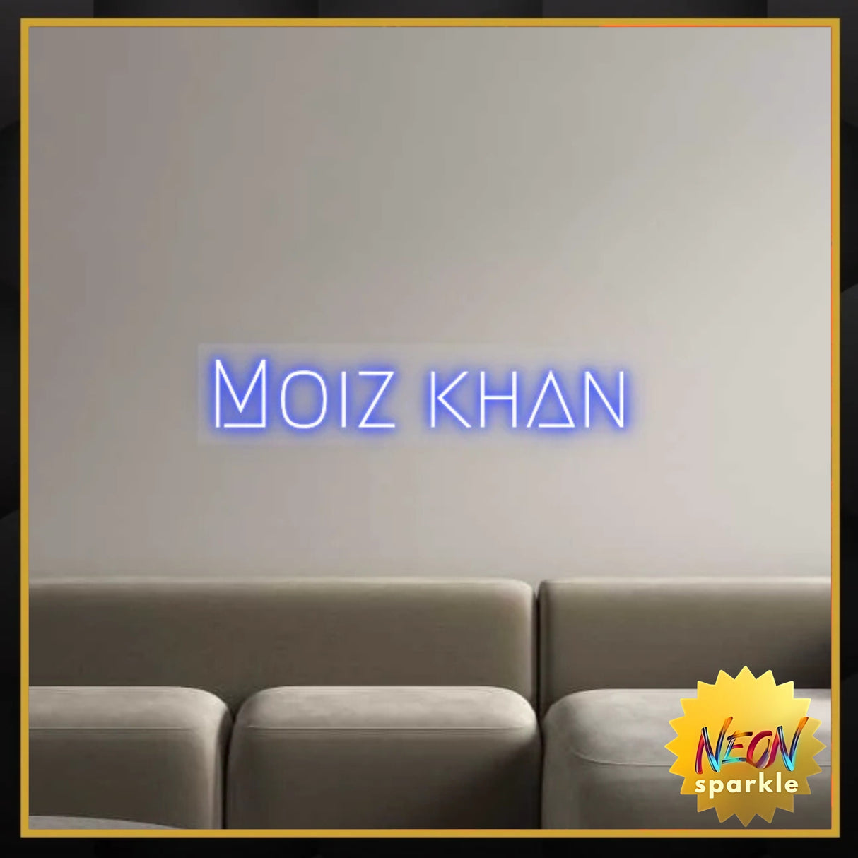 Custom Neon Sign: Moiz khan