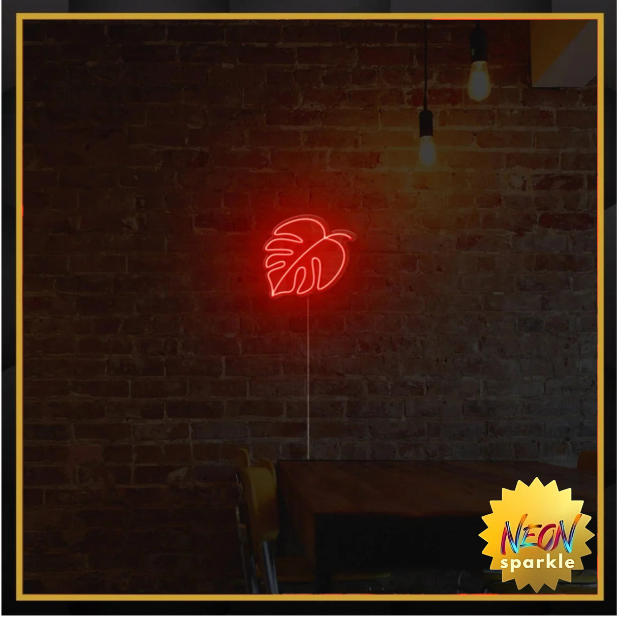 Monstera Leaf Neon Sign
