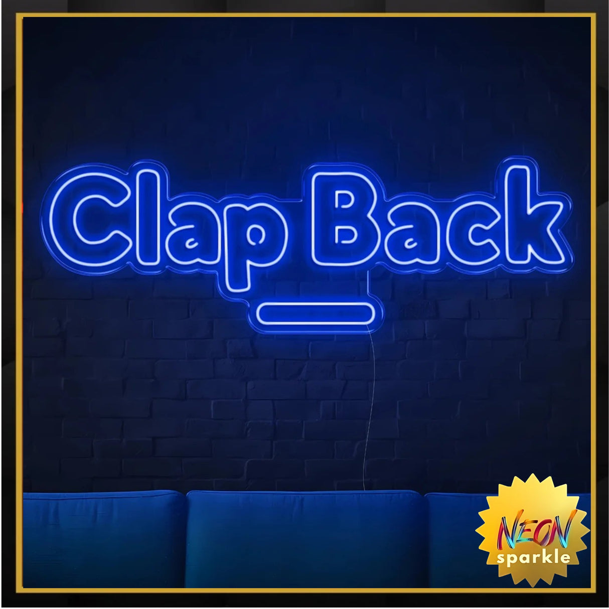 Clap Neon Sign - LED Wall Light for Studios or Events by Neon Sparkle