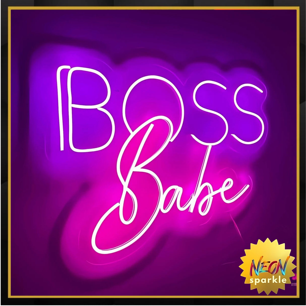 Boss Babe Neon Sign - LED Light Wall Decor by Neon Sparkle