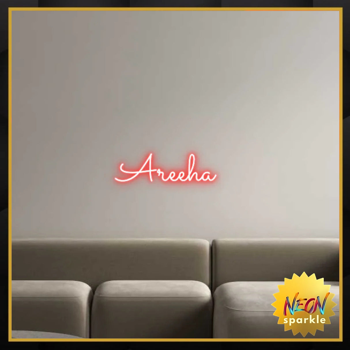 Custom Neon Sign: Areeha