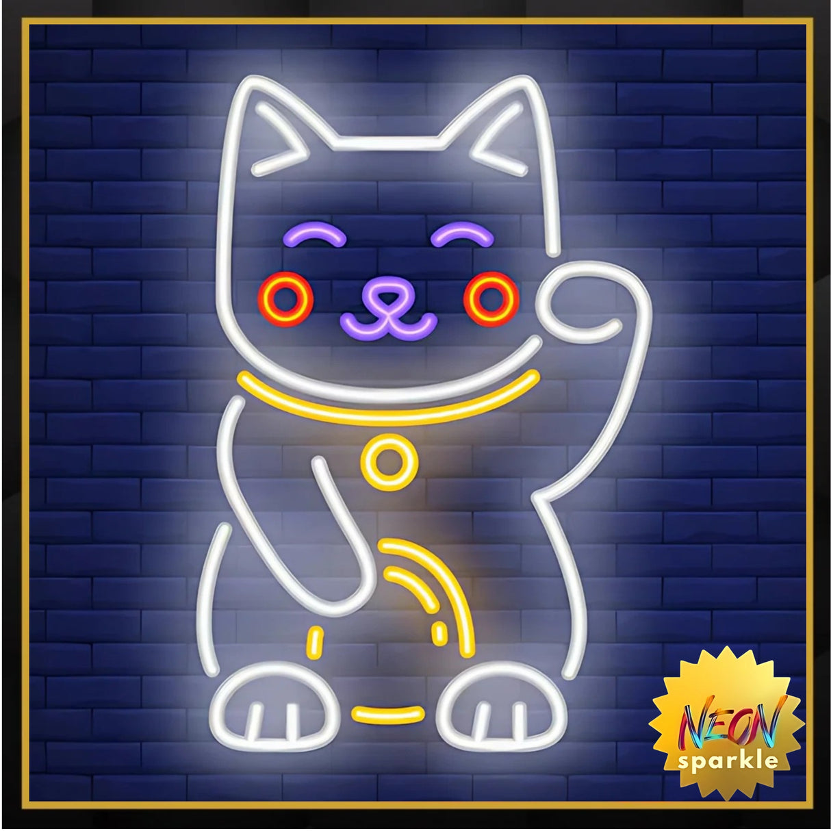 Cat Neon Sign - LED Wall Light Decor for Pet Lovers by Neon Sparkle