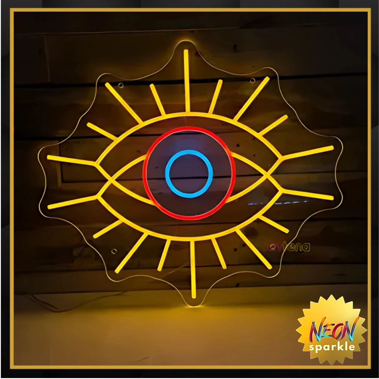 Evil Eye Neon Sign - LED Wall Protection Decor by Neon Sparkle