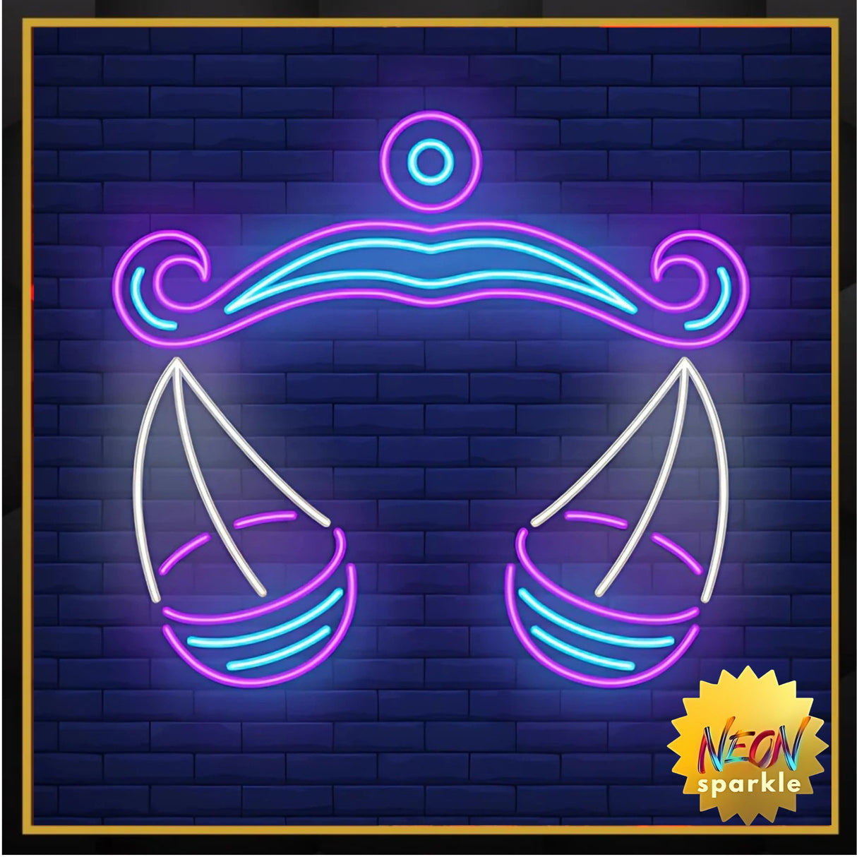 Libra Neon Sign - Zodiac LED Wall Light by Neon Sparkle