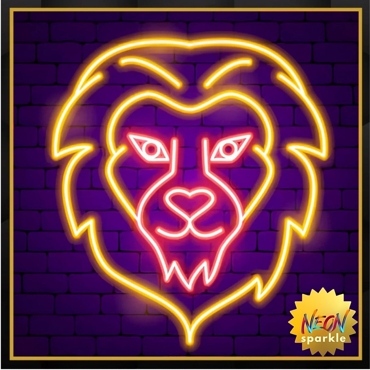 Leo Neon Sign - Bold Zodiac LED Wall Light by Neon Sparkle