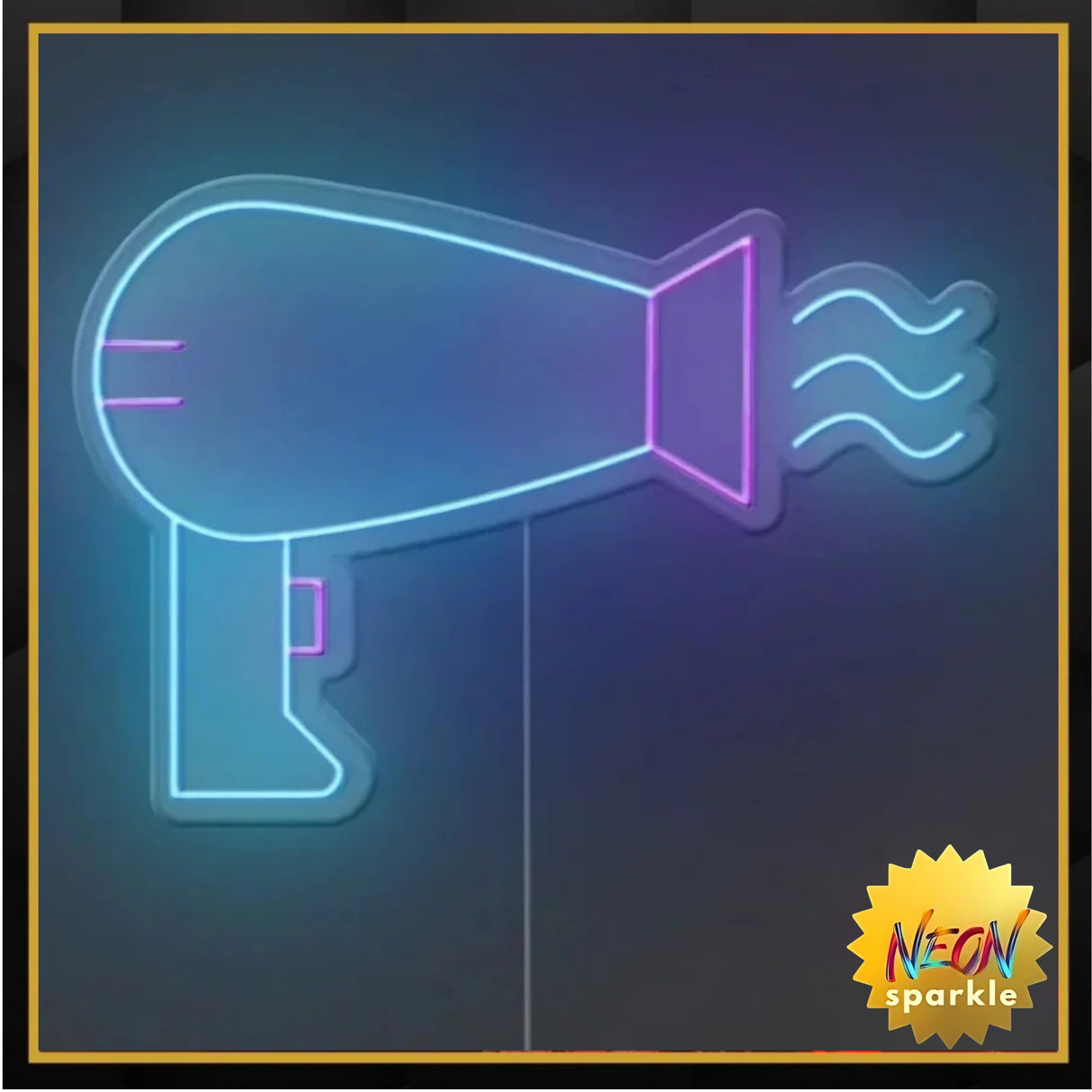 Dryer Neon Sign - Modern LED Salon Decor by Neon Sparkle