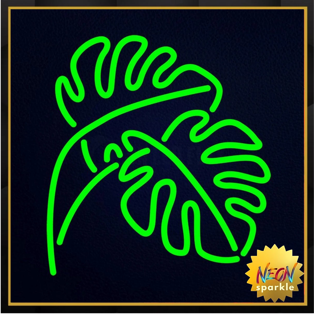 Monstera Leaf Neon Light Sign - LED Wall Decor by Neon Sparkle