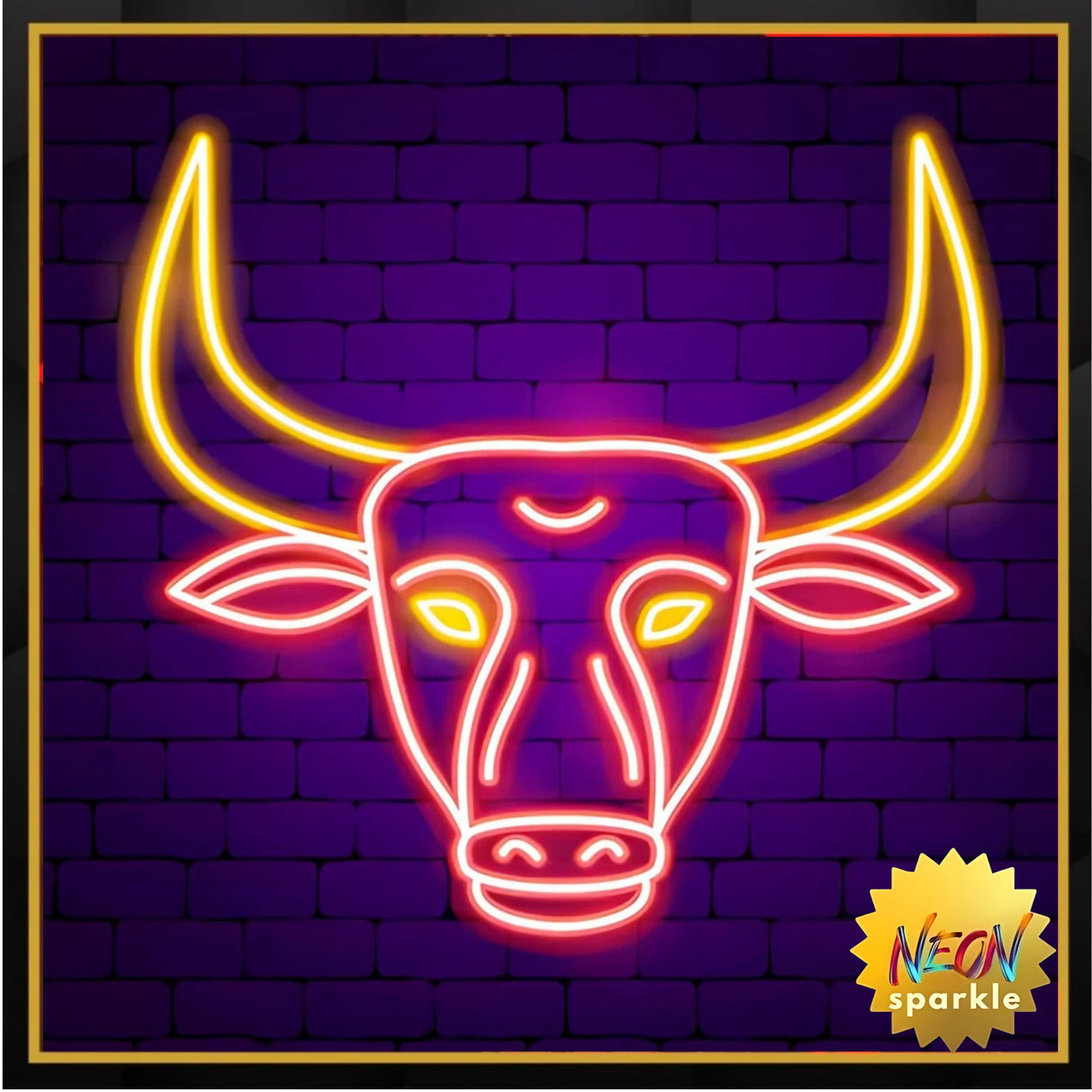 Taurus Neon Sign - Zodiac LED Wall Light by Neon Sparkle