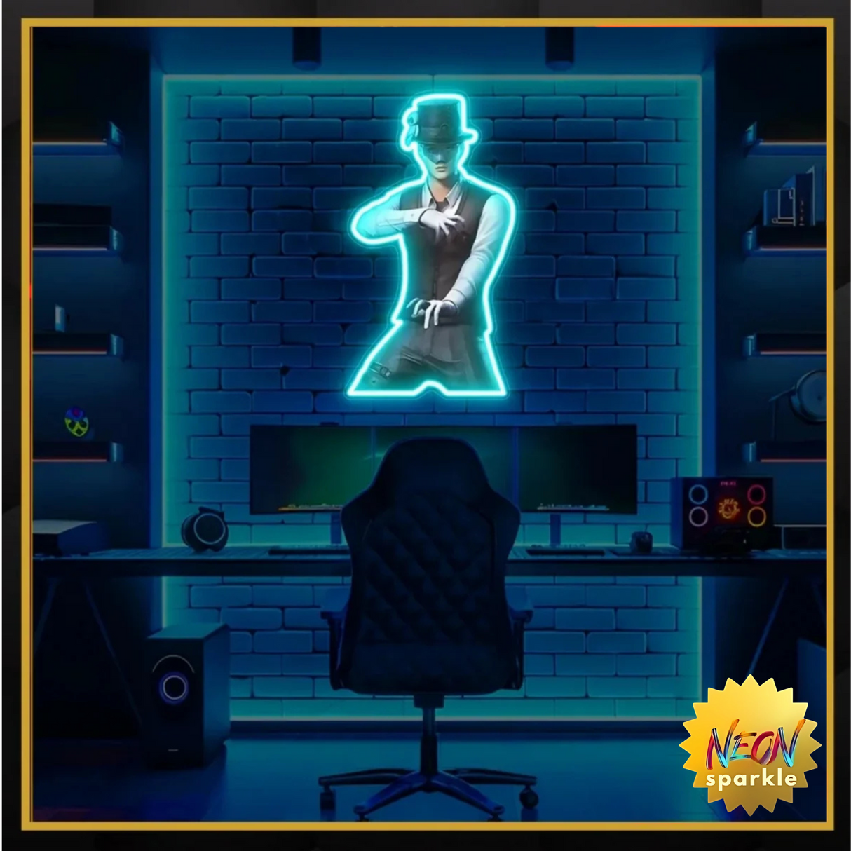 Andy Pubg Character UV Neon Sign