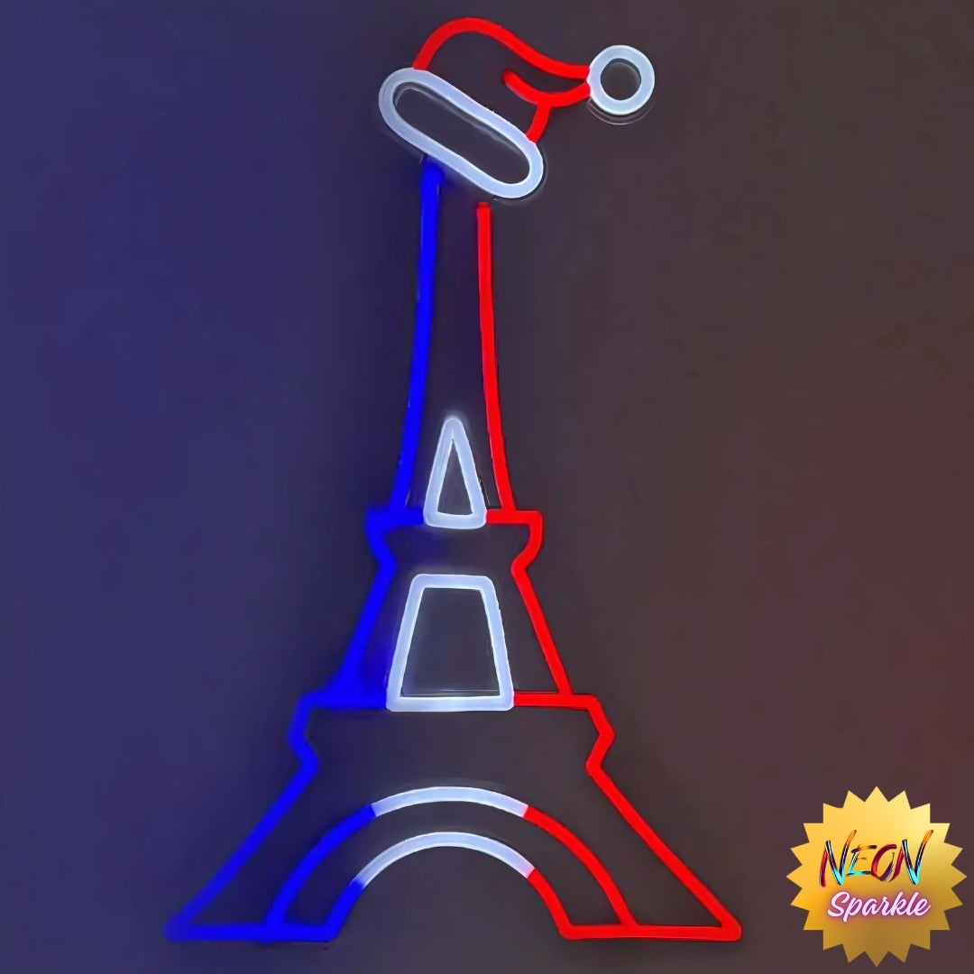 Eiffel Tower Neon Sign - Elegant LED Paris Decor by Neon Sparkle