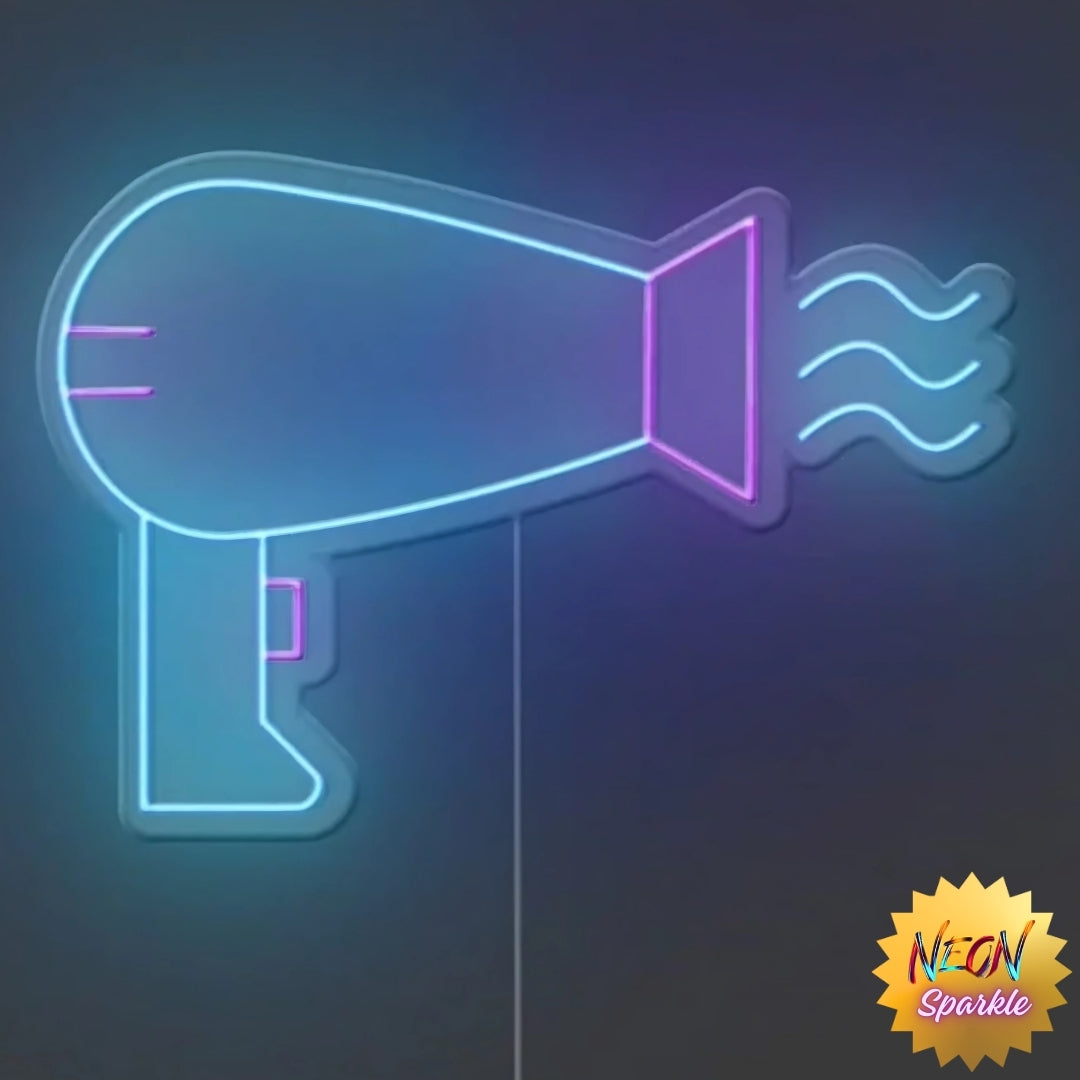 Dryer Neon Sign - Modern LED Salon Decor by Neon Sparkle