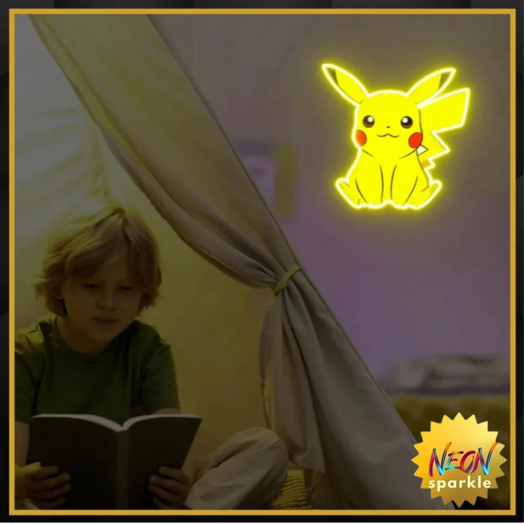 Pikachu UV Neon Sign