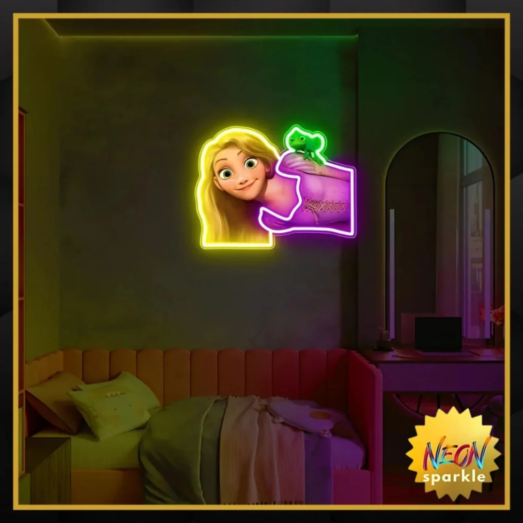 Rapunzel UV Neon Sign