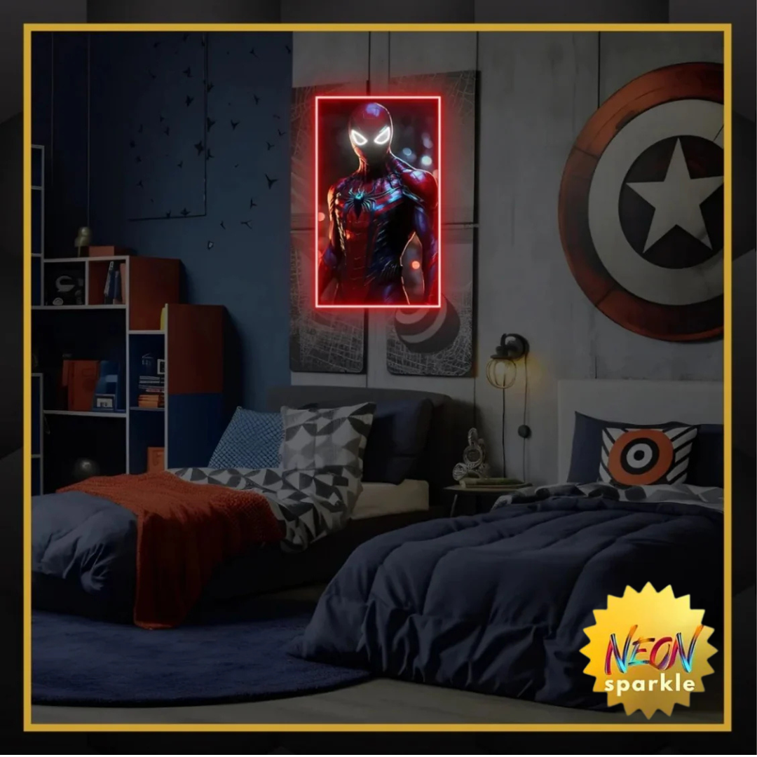 Spiderman UV Neon Sign