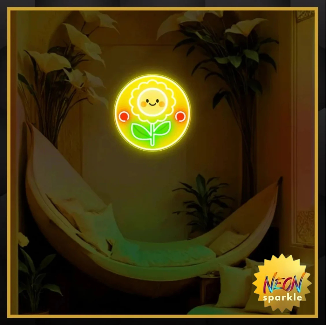 Sunflower UV Neon Sign