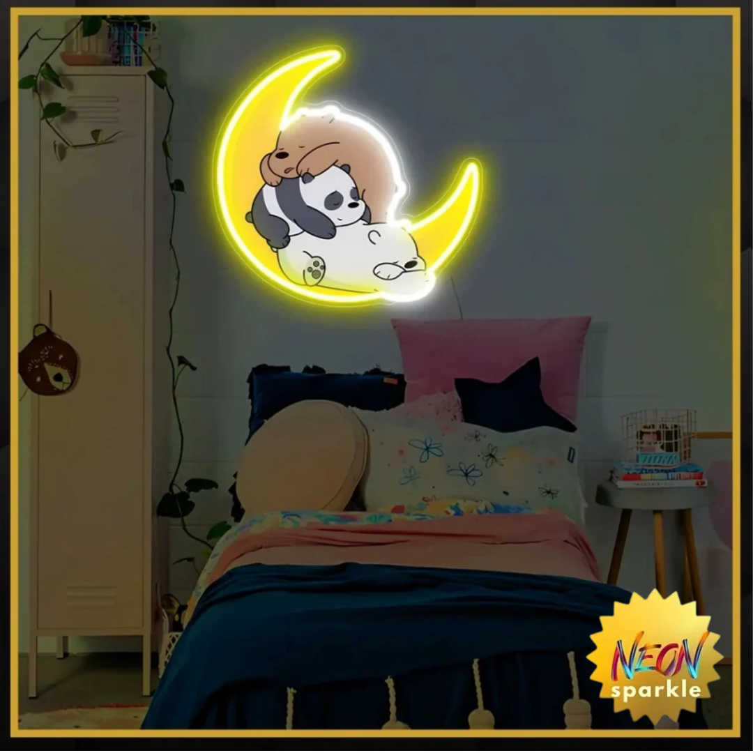 We Bare Bears UV Neon Sign