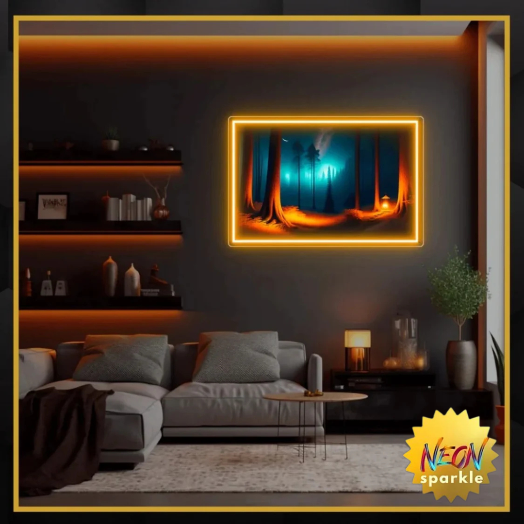 Scenery UV Neon Poster