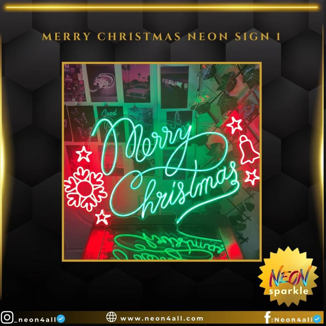 Merry Christmas Neon Sign