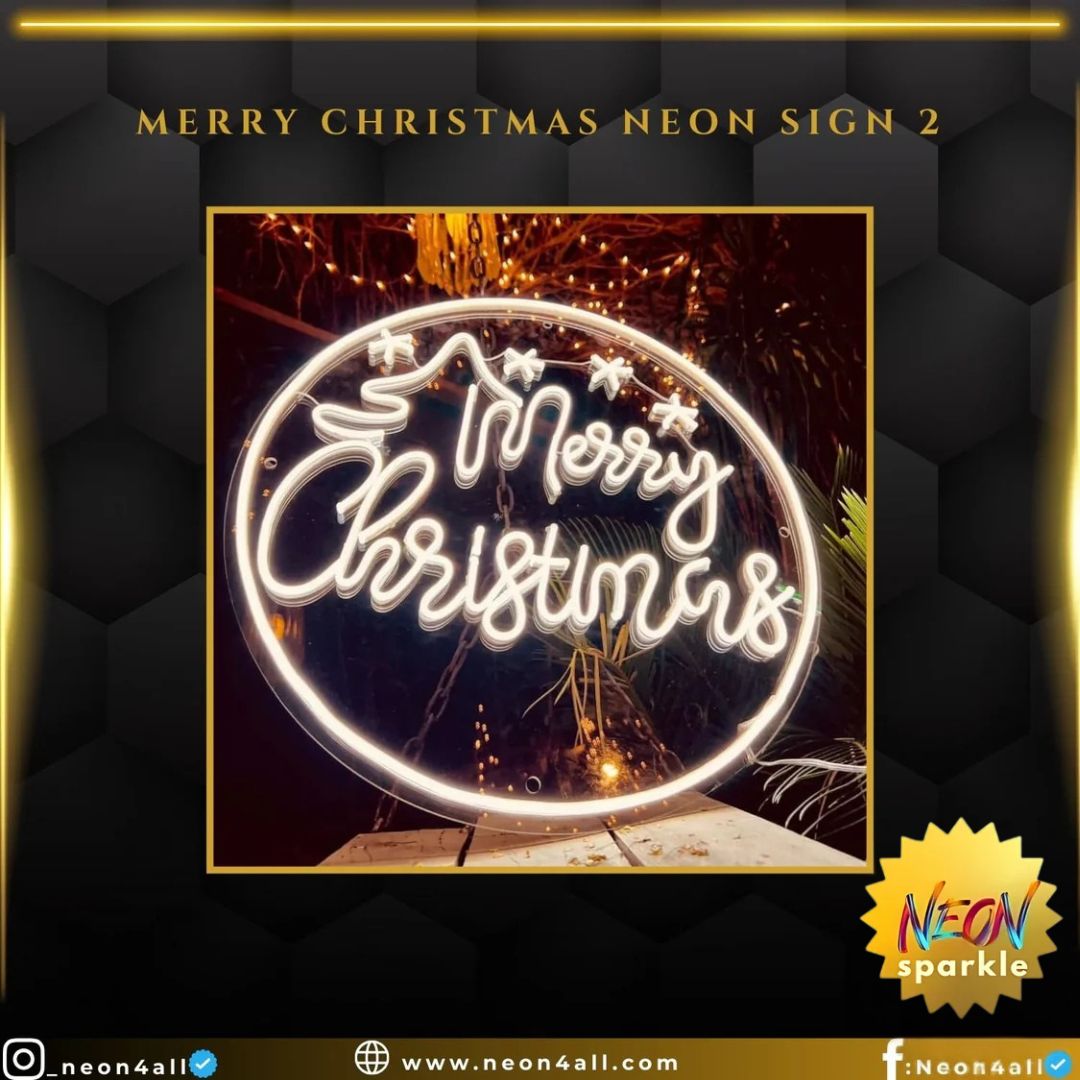 Merry Christmas Neon Sign