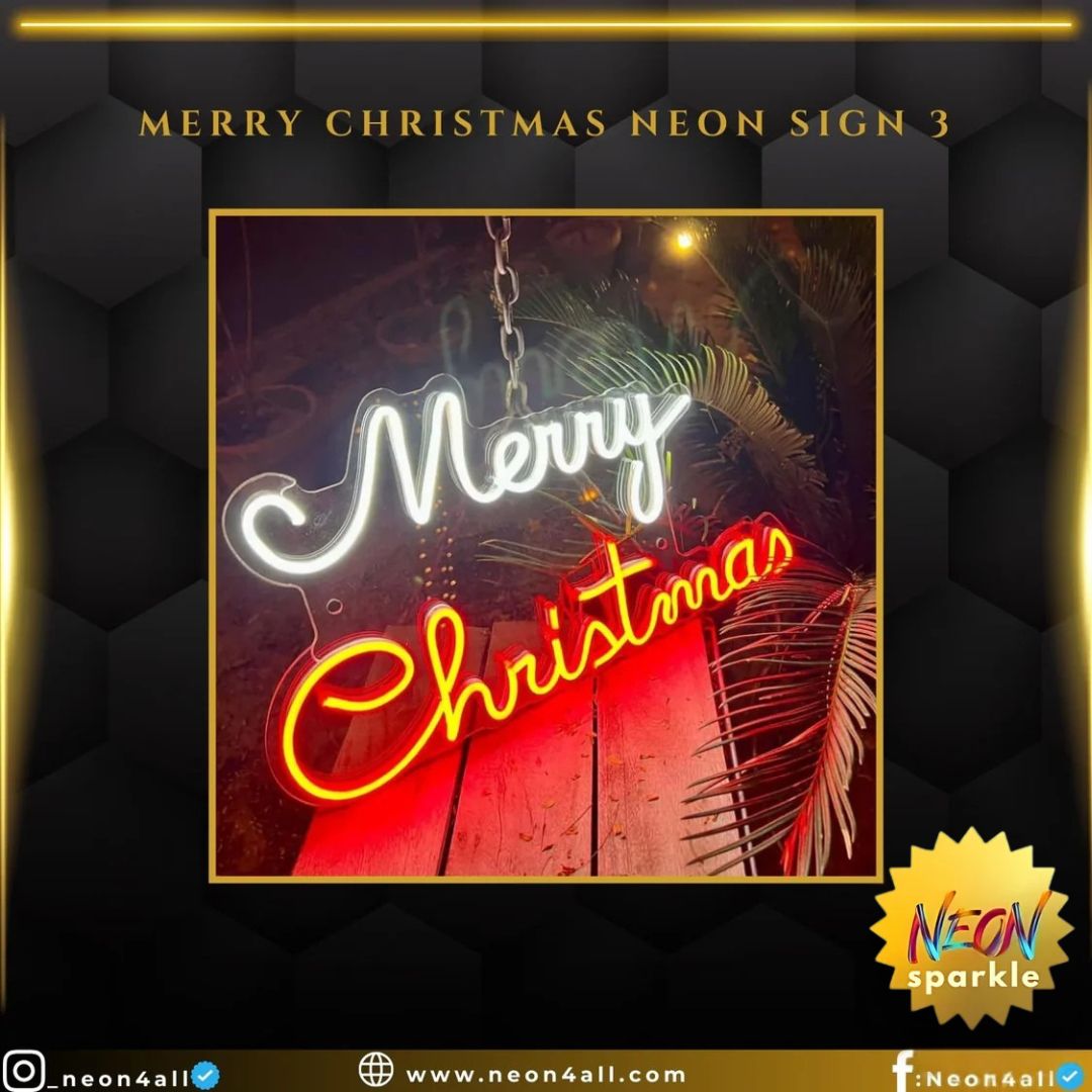 Merry Christmas Neon Sign