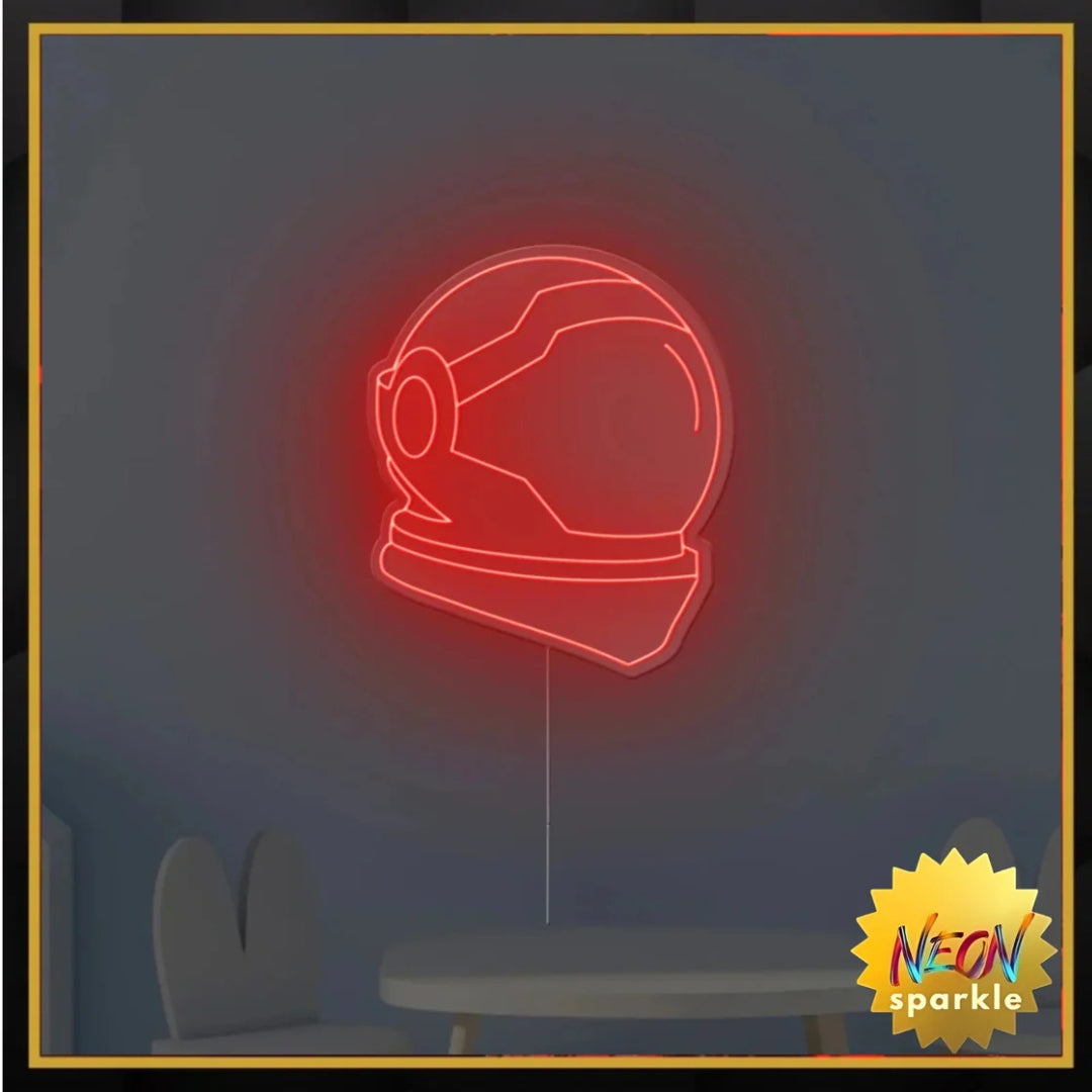 Space Helmet Neon Sign