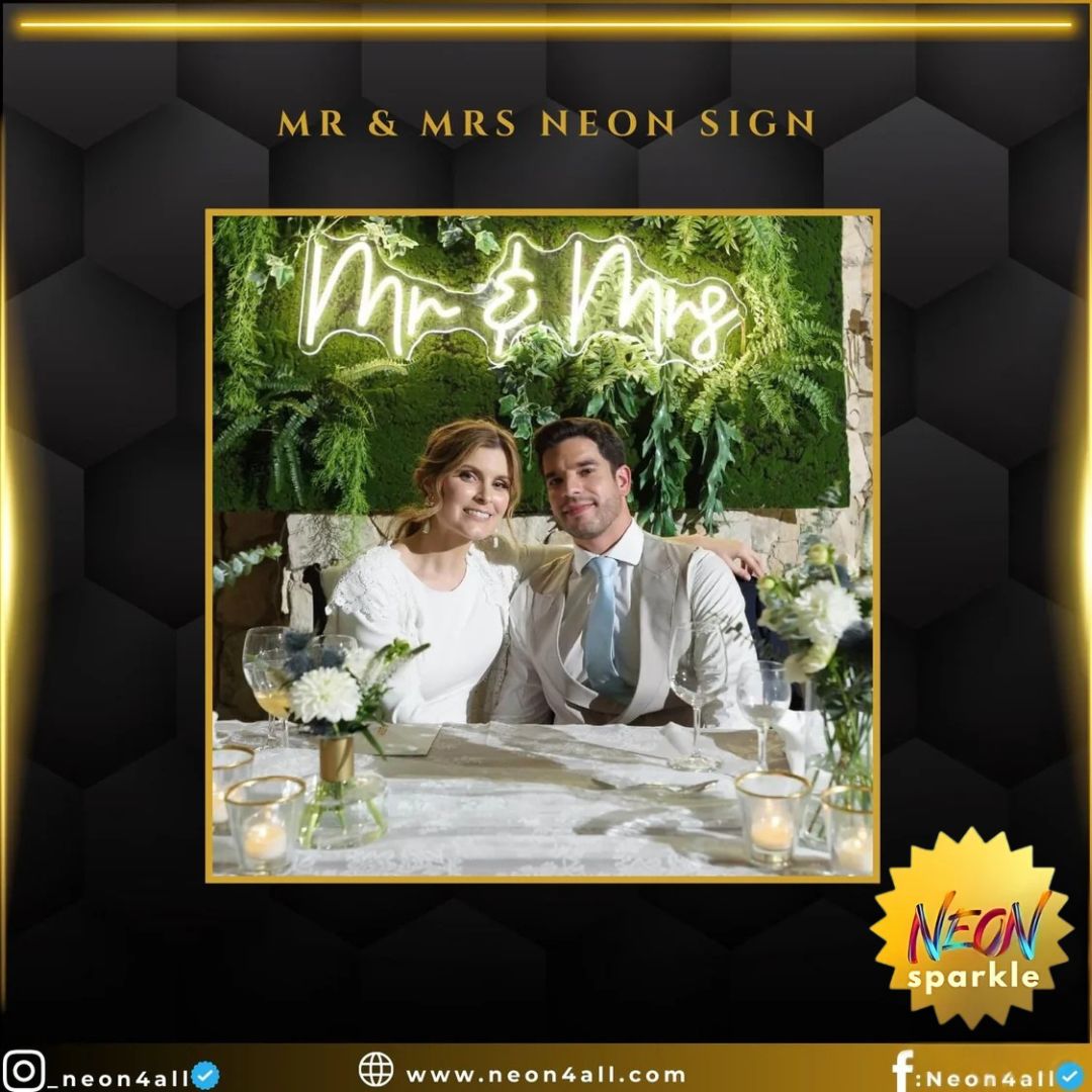 Mr & Mrs Neon Sign