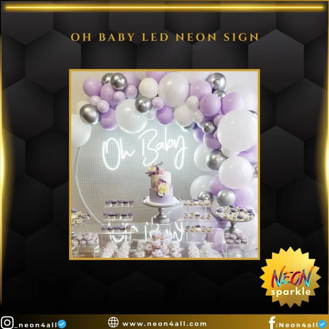 Oh Baby LED Neon Sign