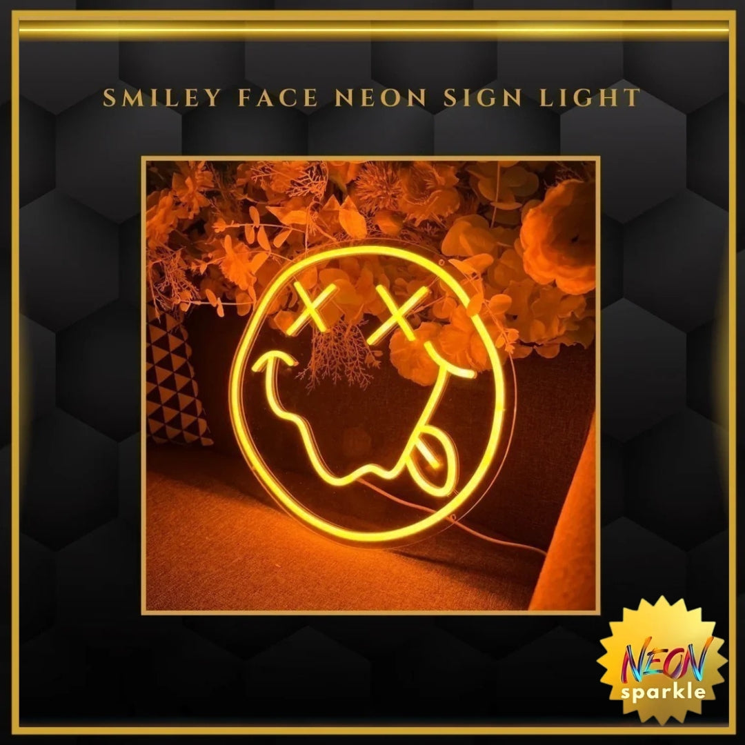 Smiley Face Neon Sign Light