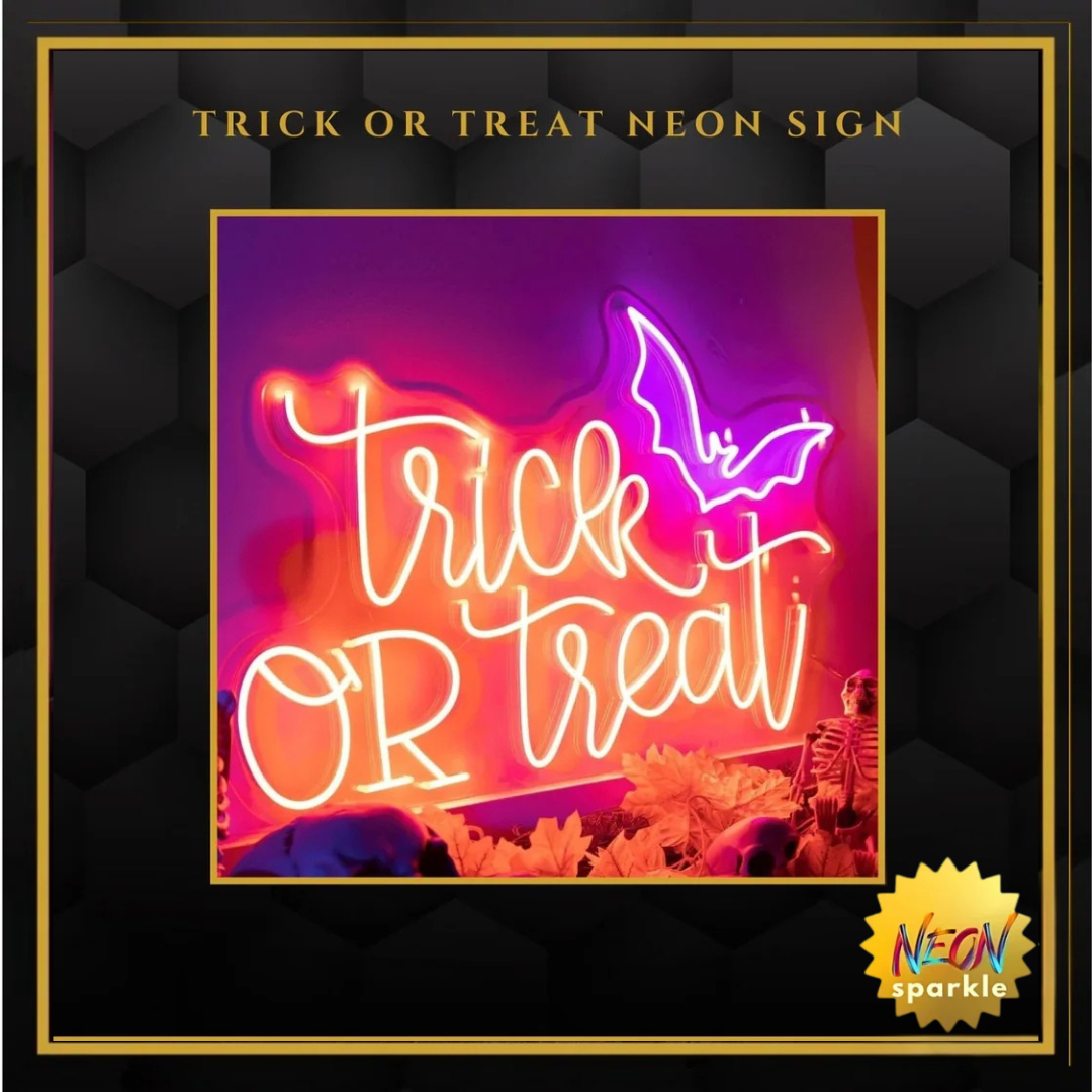 Trick or Treat neon sign