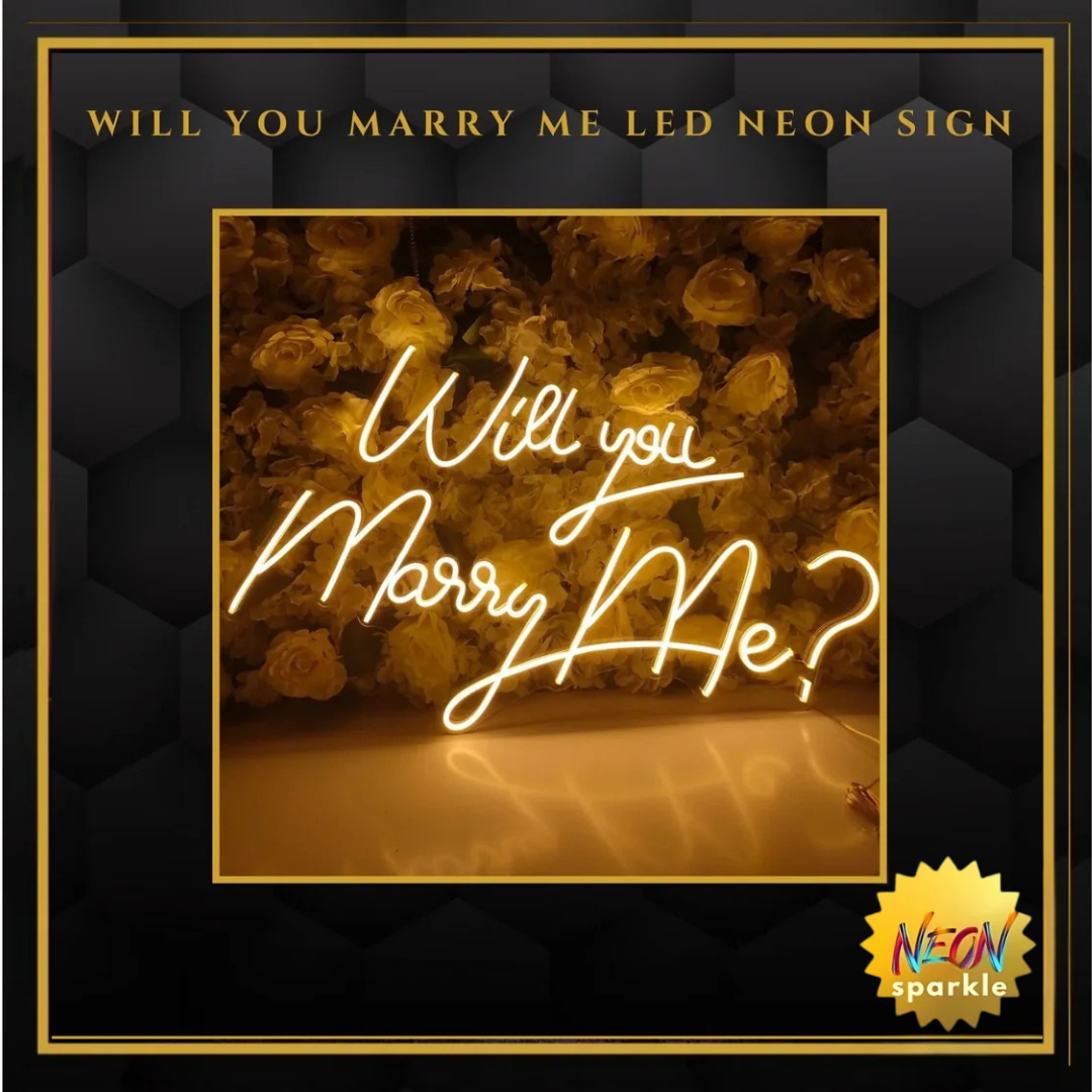 Will You Marry Me LED Neon Sign