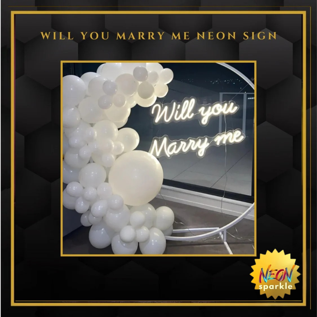 Will You Marry Me Neon Sign