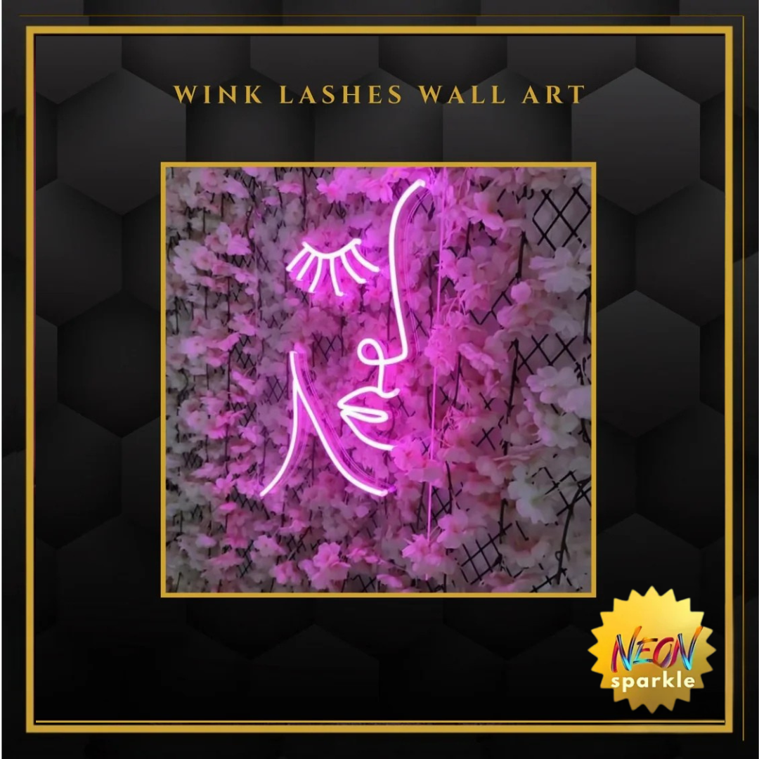 Wink Lashes Wall Art
