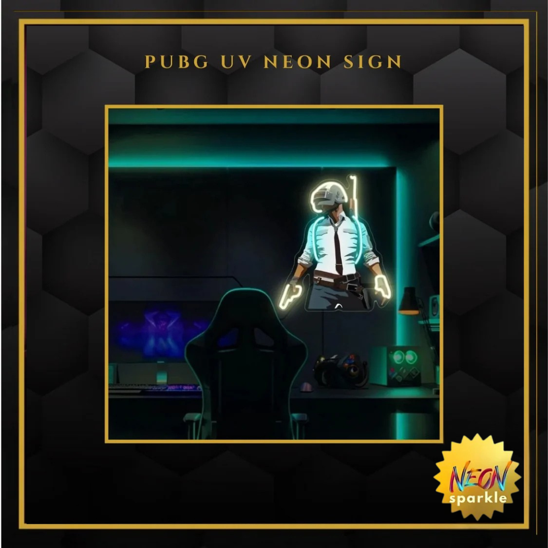 Pubg UV Neon Sign