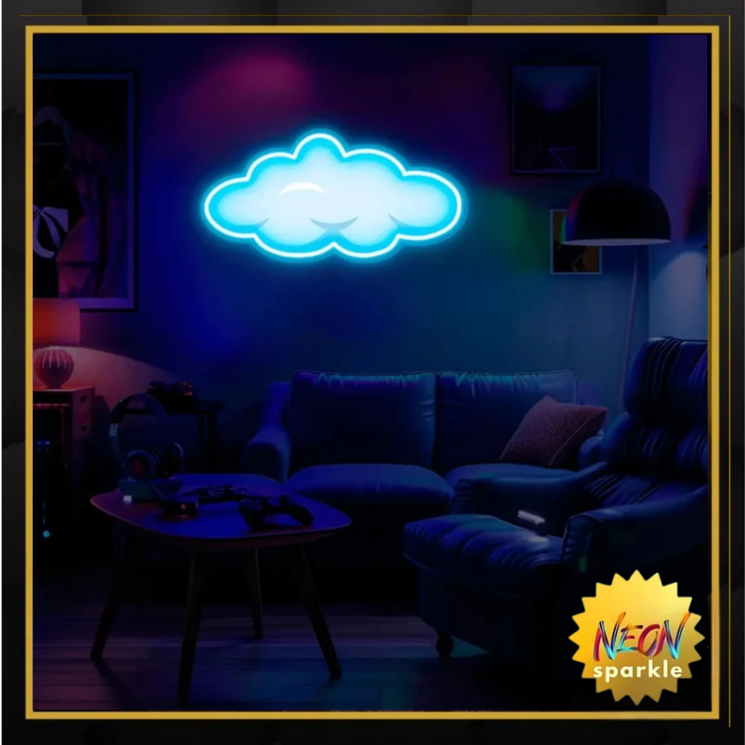 Cloud UV Neon Sign