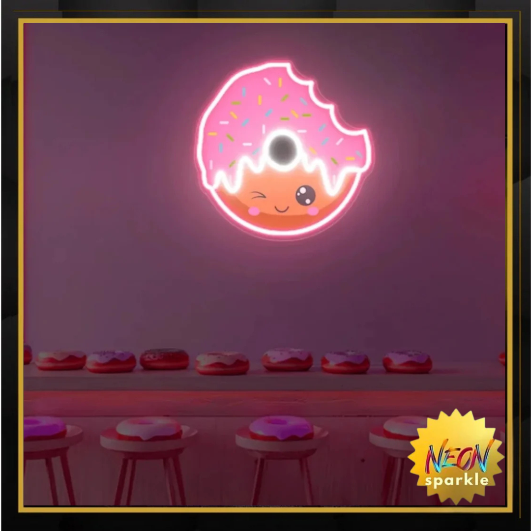 Donut UV Neon Sign